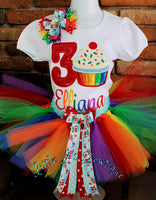 Custom Cupcake Birthday Outfit, Custom Cupcake Birthday Shirt